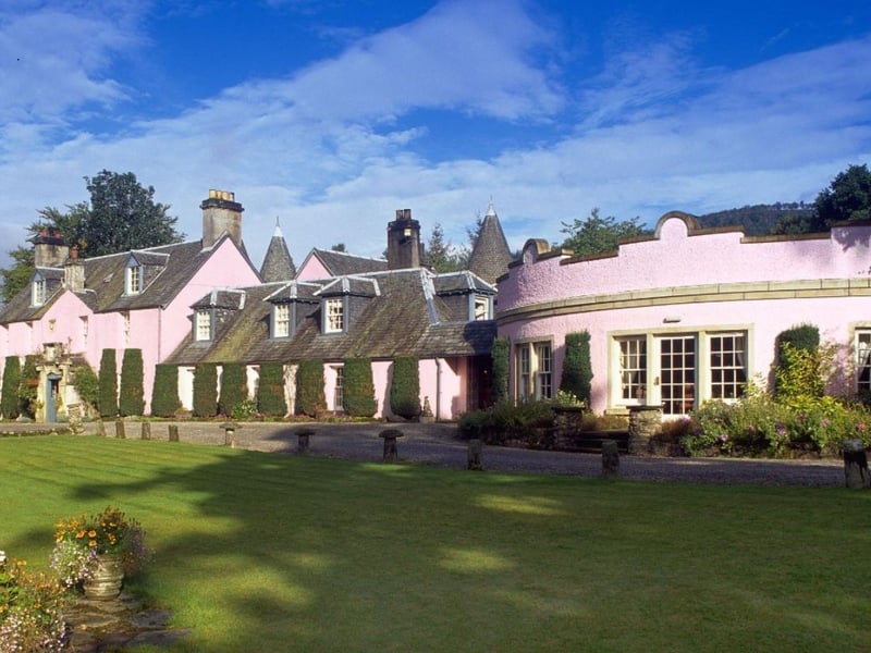 Located on the banks of River Teith, set in 12.5 acres of ground, Callander's turreted Roman Camp Hotel is a fairytale venue for a wedding. The four-star hotel has 15 bedrooms and a variety of lounge, bar, function and restaurant areas. There's also a walled garden with separate bistro restaurant, a manager's house, and a salmon & trout fishing beat. The current owners are looking for offers of around £1.95 million.