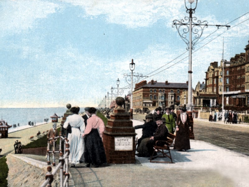 Claremont Park was the name given to the promenade opposite the Imperial Hotel, Blackpool in 1904