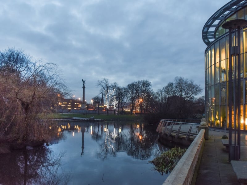 It might have been December but the weather was perfect for the photographer taking this enchanting winter's day picture on the 13th in Mowbray Park.