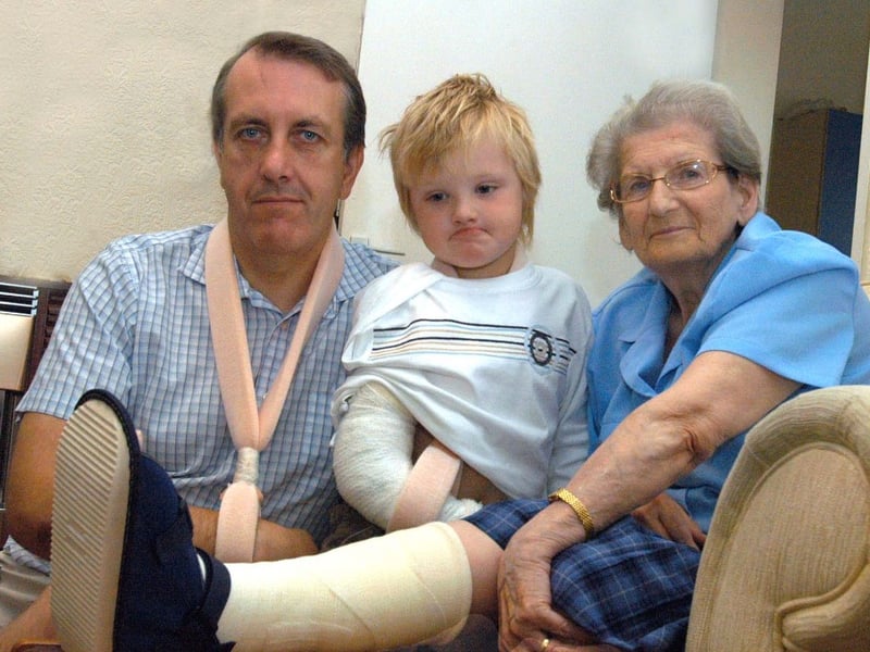 Sunderland man Jim Thompson broke his arm on Friday the 13th in 2006.
Family members Alfie Evans and Elizabeth Westgarth fared little better.