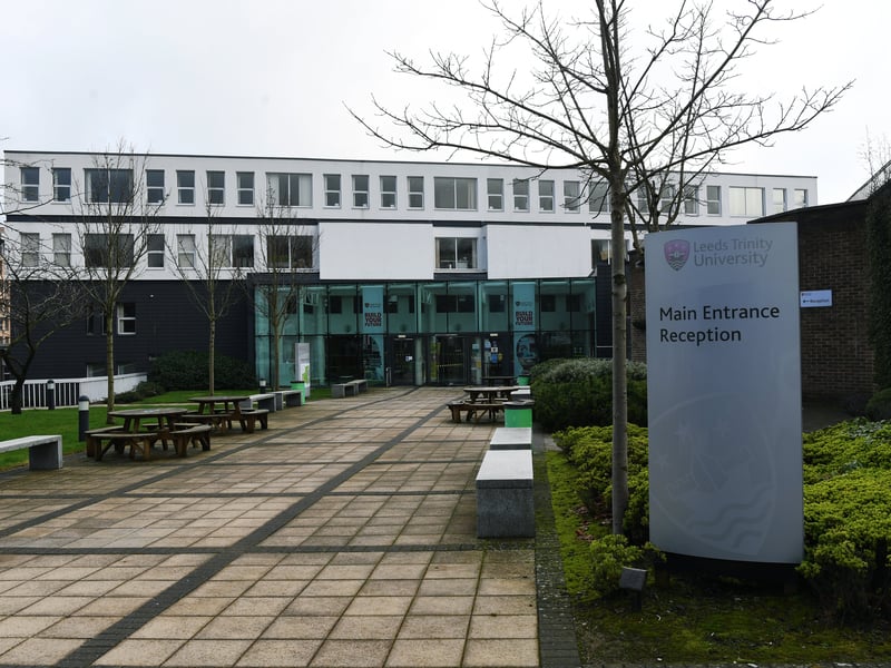Based on the outskirts of Leeds, Trinity came next. It ranked 76th overall this year, up from 105th last year.
The Guardian gave it an overall score of 51.4 out of 100. It had a rating of 92.9 for students satisfied with their teaching, and 72% of recent graduates were either employed or in further study after 15 months.