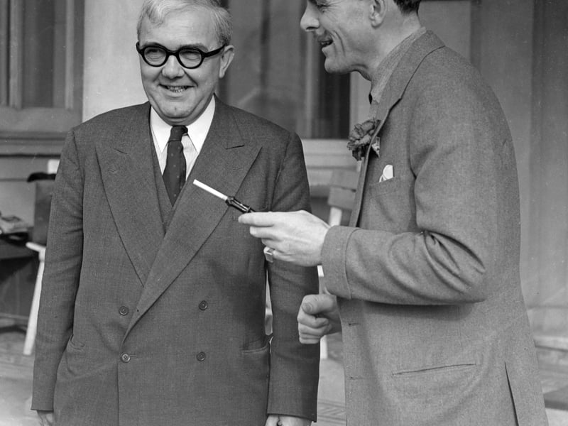 During the 1954 Conservative Party Conference in Blackpool, the Parliamentary Secretary to the Ministry of Food, Dr Charles Hill MP, had an unexpected diversion when he found himself facing newsreel cameras on the steps of The Imperial Hotel with comedian Terry Thomas.