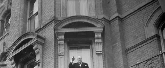 Sir Winston Churchill at the Imperial Hotel, Blackpool in 1954
