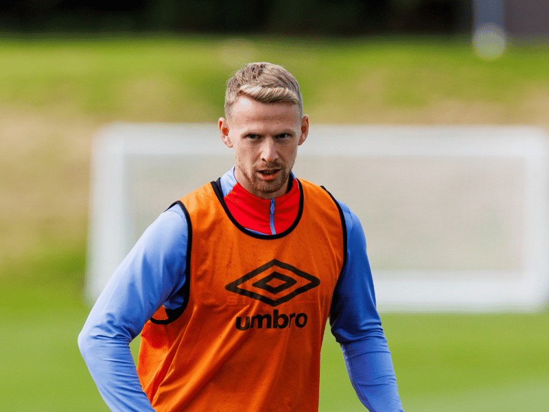 While he missed the home defeat to Dundee United, we think Kingsley will come back into the side on the left-hand side of a back three.