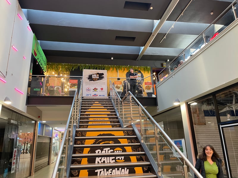 Rate My Takeaway Kitchen is located on the second floor of the Packhorse Shopping Centre. 