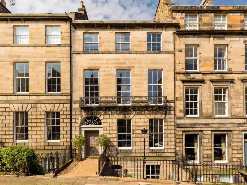 The front of the property on the New Town's India Street.