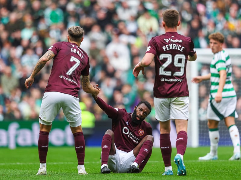 A strong performance on his return to the side. Used the ball well, harried Celtic's midfield throughout and allowed Hearts to get up the pitch when possible.