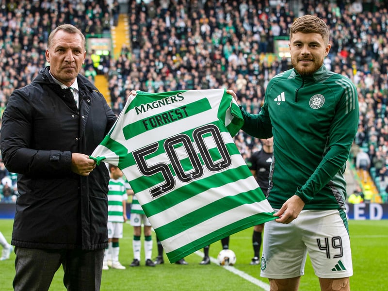 James Forrest - 6 (Was celebrated before the game after making his 500th Celtic appearance and supported the attack after replacing Kuhn).
Paulo Bernardo - 6 (neat and tidy in the middle)
Adam Idah - 6 (Offered a different option up top)
Luke McCowan - 7 (a dream day for the new signing who sealed the win late on)
Luis Palma - N/A (late sub)