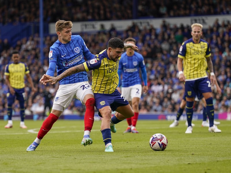 Pompey v West Brom match action