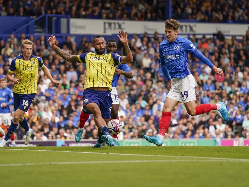 Pompey v West Brom match action