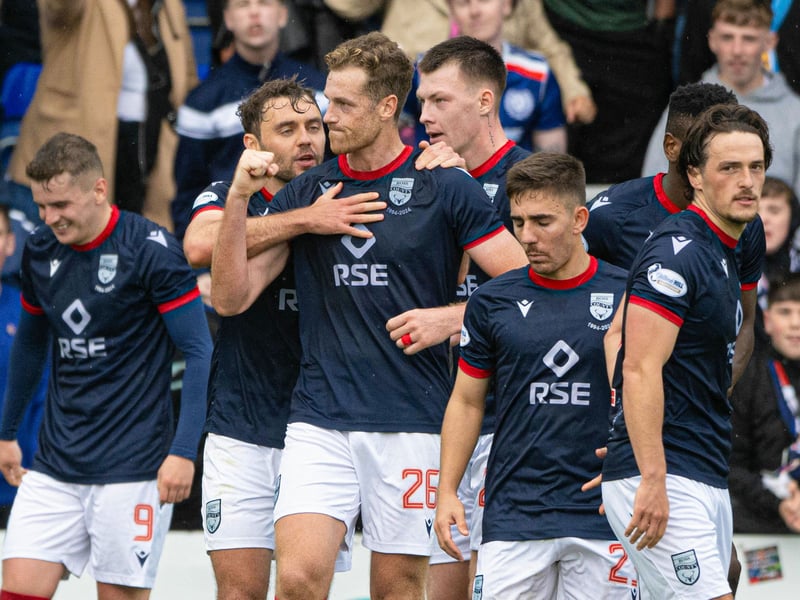 The big striker was a man-mountain for the Staggies in the win over Dundee. He won a total of 15 aerial duels and, of course, won the penalty that allowed him to bag the clinching second goal.