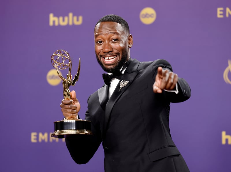 Lamorne Morris, winner of the Outstanding Supporting Actor in a Limited or Anthology Series or Movie for Fargo.