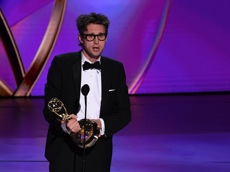 US director Christopher Storer accepts the Outstanding Directing For A Comedy Series award for "The Bear" onstage during the 76th Emmy Awards.