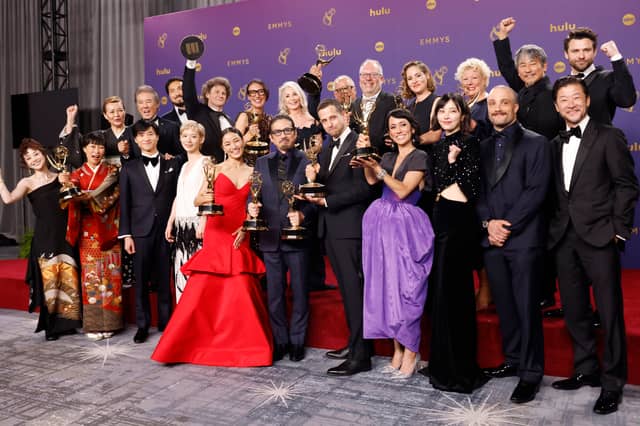 The cast and crew of Shogun, which won Outstanding drama series.