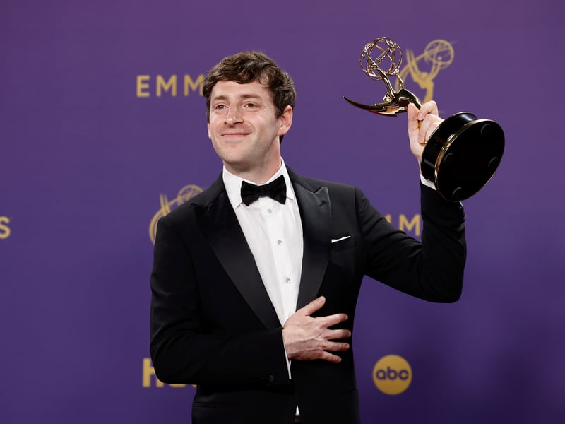 Alex Edelman, winner of the Outstanding Writing for a Variety Special for Alex Edelman: Just for Us.