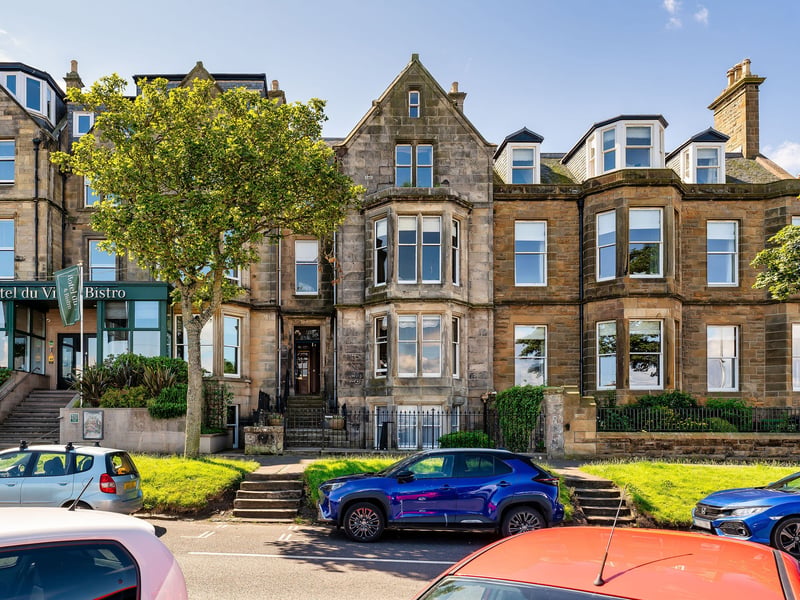 Properties such as this one, Dhucraig, in St Andrews, which is on the market for offers over £2.1 million, have pushed prices up in the Fife town. The average price for 2023/24 was £490,361. The town's university was last year crowned the UK's best in the annual Sunday Times University Guide.