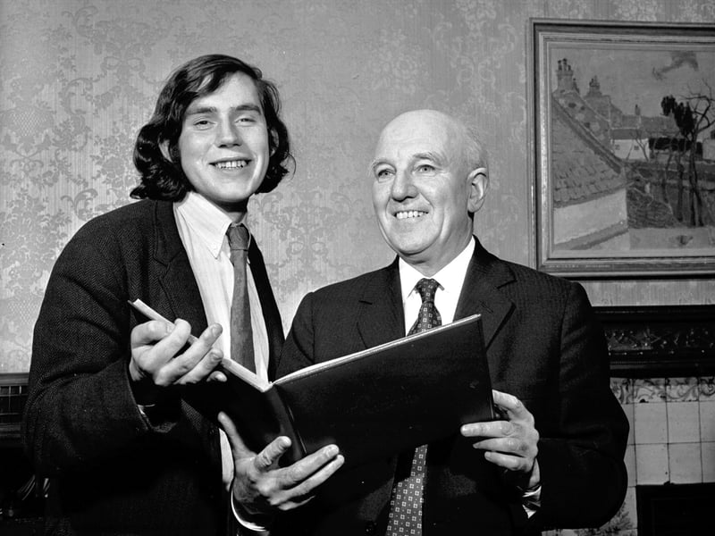 New Edinburgh student rector Gordon Brown with Lord Provost Jack Kane in November 1972.