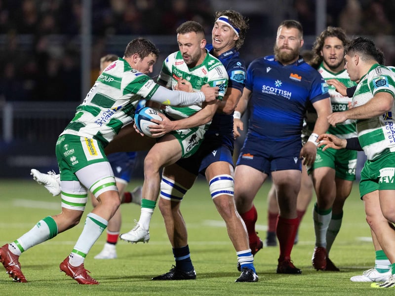 The Italians made the play-offs last season after a respectable seventh placed finish but they are projected to tumble out of the reckoning this term with nine wins and 44 points dropping them three places, compared to 11 wins and 54 points last term. Pictured is action from Edinburgh v Benetton at The Hive last November.