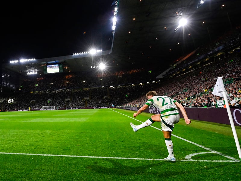 Early days yet for the Belgian midfielder in his Celtic career, but he has started life in Glasgow very nicely indeed. The midfielder is a beautician with the ball, sweeping it elegantly with his right foot in open play and from set pieces. He set up the opener with a whipped corner and then coolly and classily converted his penalty. Becomes only the second player to score and assist a goal on his Champions League debut for Celtic after Henrik Larsson against Juventus in September 2001. Oozed panache throughout this contest. 9