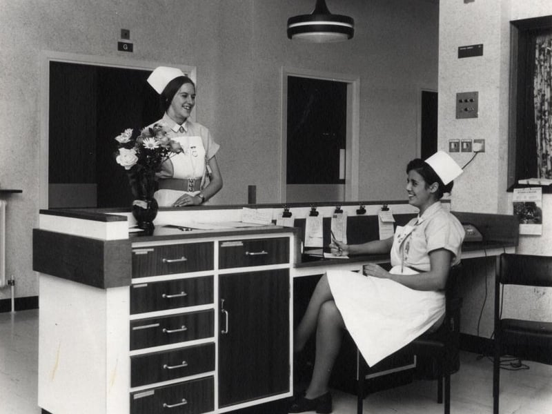 Nurse station at Blackpool Victoria Hospital