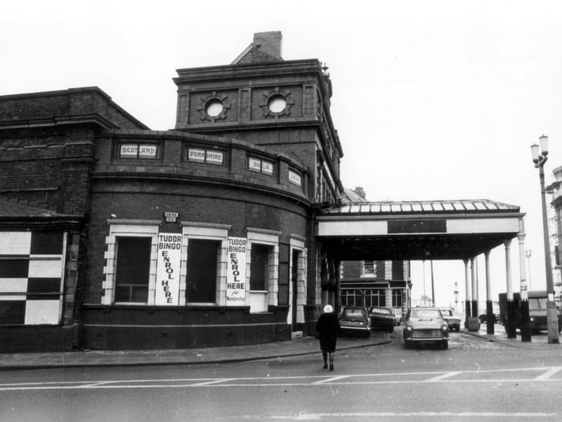 Demolition men were busy in Blackpool town centre. In 1974 Central Station (seen here) and the Palatine Hotel (on the right) came down to make way for Coral Island which opened in 1978. The old North Station and Cocker Street baths were also scrapped in 1974.