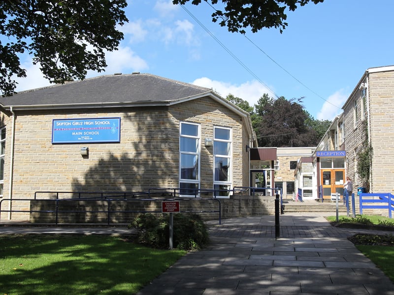 Skipton Girls’ High is a secondary girls’ grammar school and sixth form in Skipton, North Yorkshire. It is selective, meaning students usually need to pass an exam or meet certain criteria to get in. It was formerly rated ‘good’ by Ofsted.
In the 2022/23 academic year, it had an A Level point score of 39.37 - giving it an average grade of B.