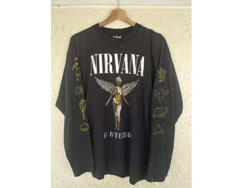 This long sleeved Nirvana In Utero t-shirt sold for £1,300 in July this year.