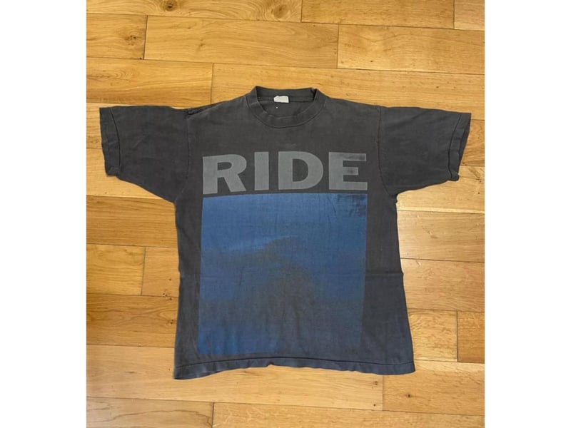 This t-shirt from British indie band Ride, with artwork from their 1990 album 'Nowhere' attracted 22 bids and sold for an eyewatering £2,010 (plus postage and packaging). That's a decent 24 year investment.