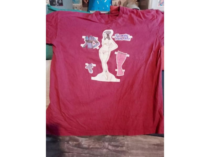 Another entry for Sonic Youth. This t-shirt was made especially for the band's appearance at the 1993 Phoenix Festival. One lucky seller had two of them - bid up to £560 and £580 in June. Wonder how many tickets you could have got for the festival for £1,140.