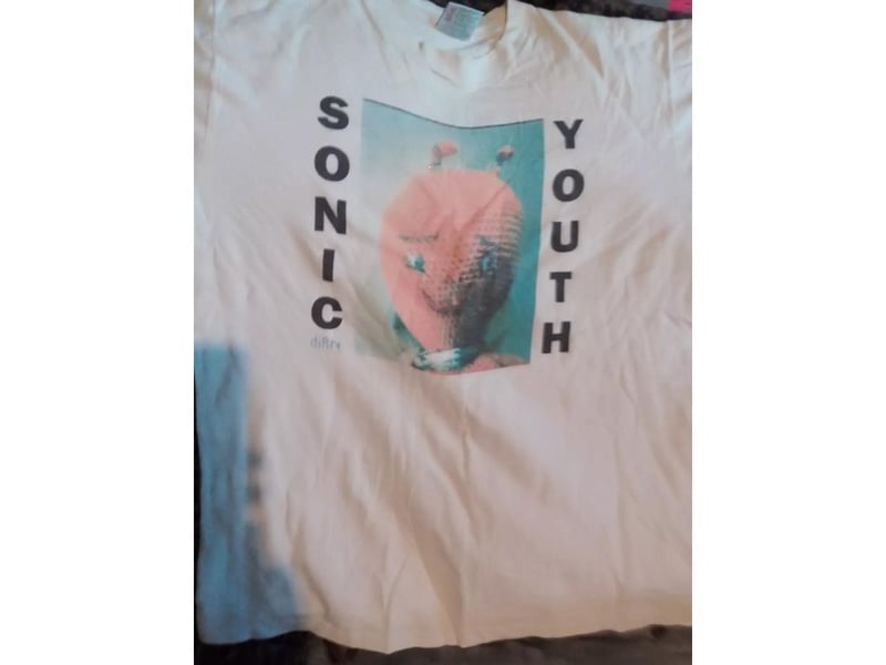 Another 1990s band who attract big bucks for t-shirts is Sonic Youth. This example attracted 27 bids, selling for £952.