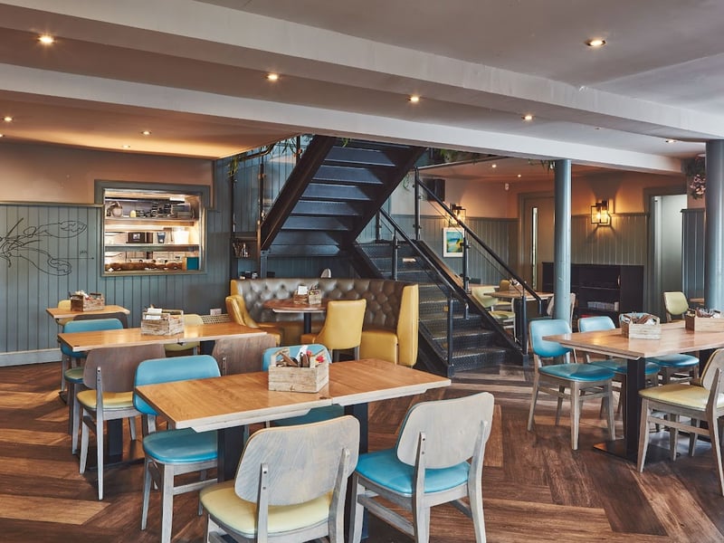 The restaurant at Macgochans is on two levels.
