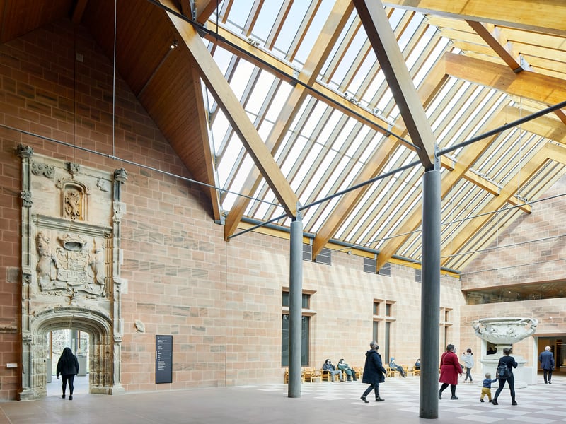 The architectural changes have been designed to open up the heart of the museum to create a three-storey atrium and unlock additional space