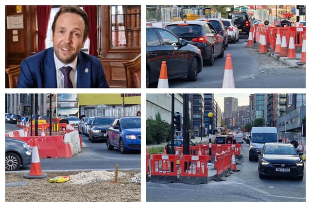 Cars will have to give way to bikes and pedestrians on every road into West Bar roundabout after remodelling to ‘manage the speed of traffic’. Inset: Coun Ben Miskell.