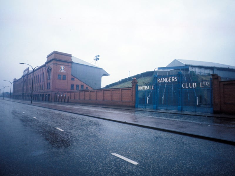 How Ibrox used to look from outside in 1973.