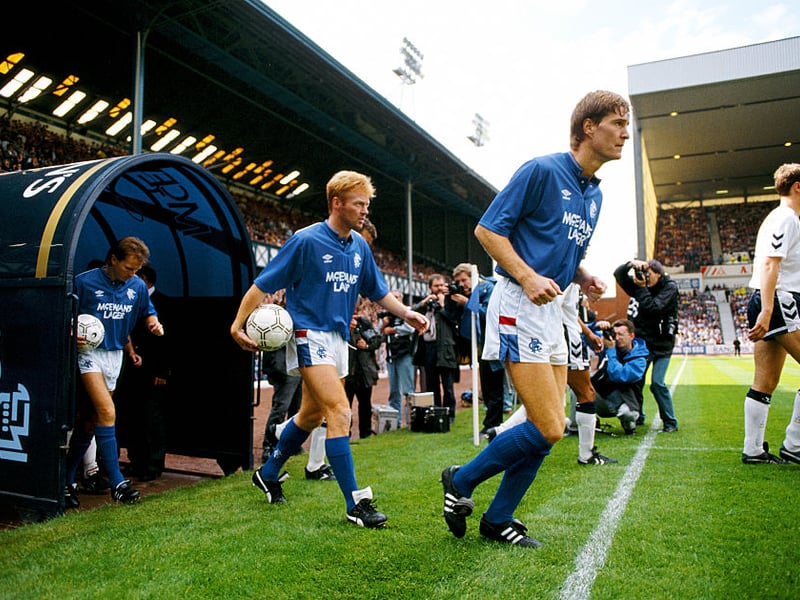 How the Ibrox tunnel looked in 1989.