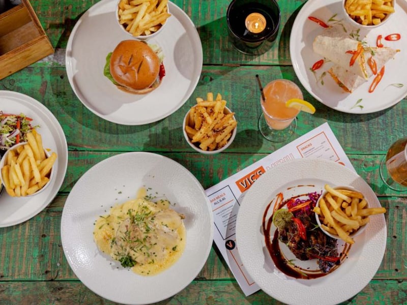 Vic's has an extensive menu.