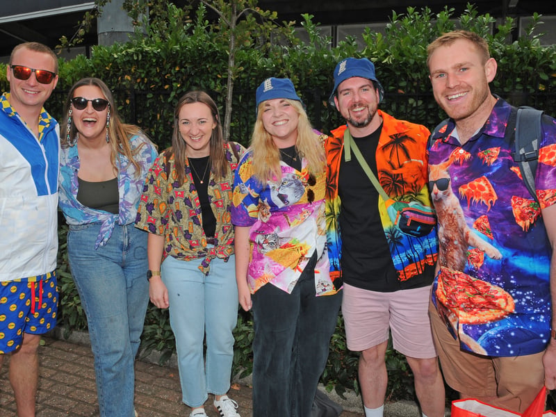 Fancy dress fans at the Western Terrace