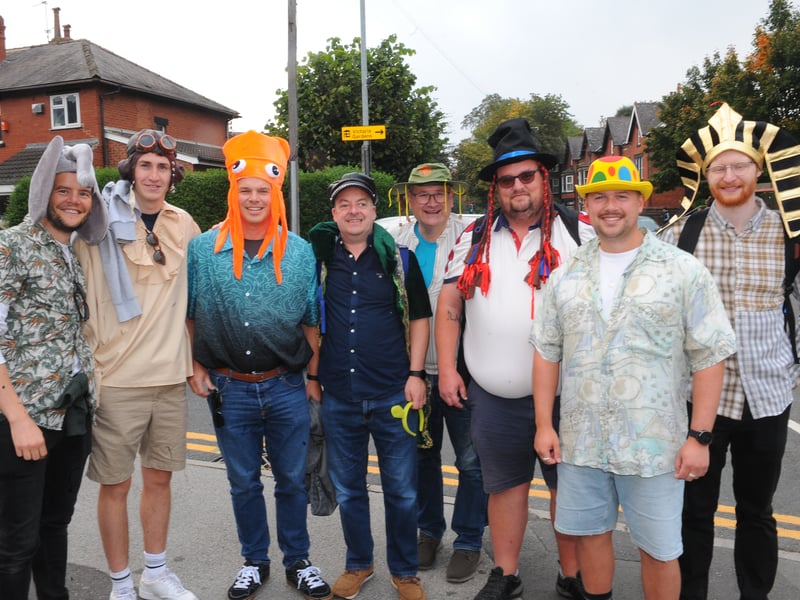 Fancy dress fans at the Western Terrace