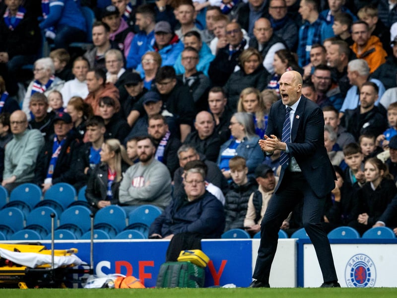 Rangers manager Philippe Clement was back in the home dugout as his side returned to Ibrox.