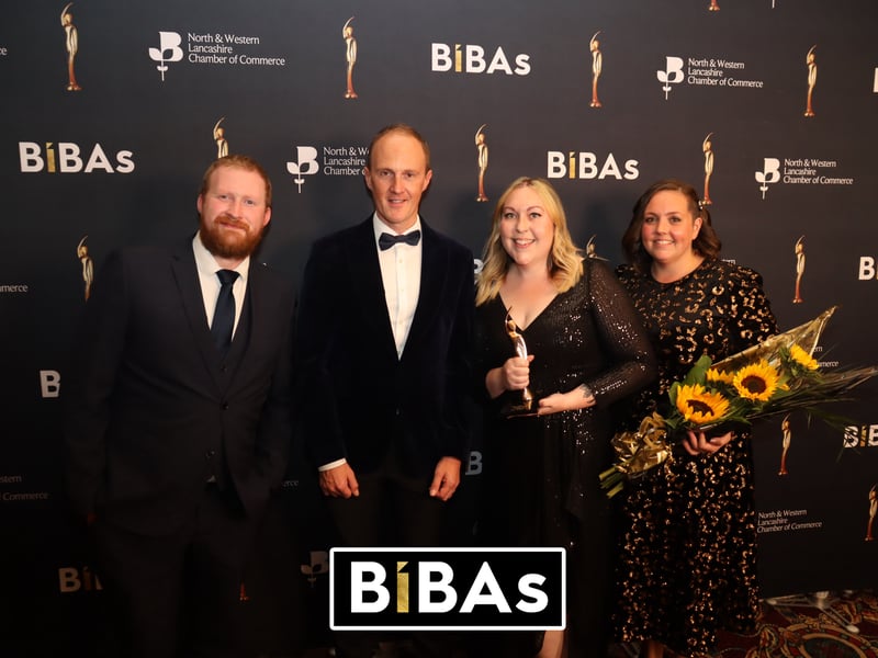 Everyone celebrating the BIBAs Awards hosted at the Blackpool tower ballroom