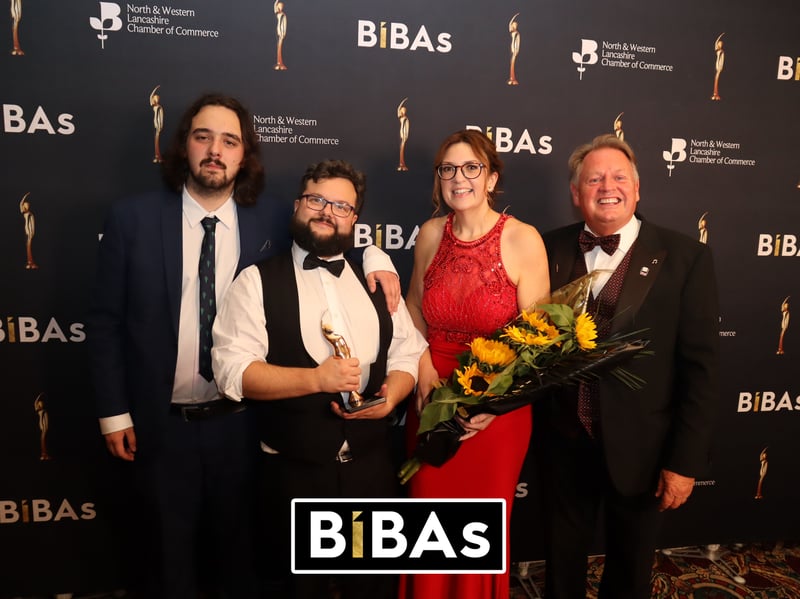 Everyone celebrating the BIBAs Awards hosted at the Blackpool tower ballroom
