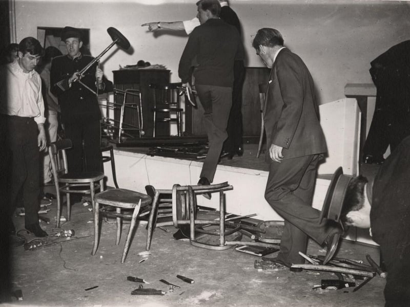 The aftermath of the Rolling Stones gig in Blackpool in 1964