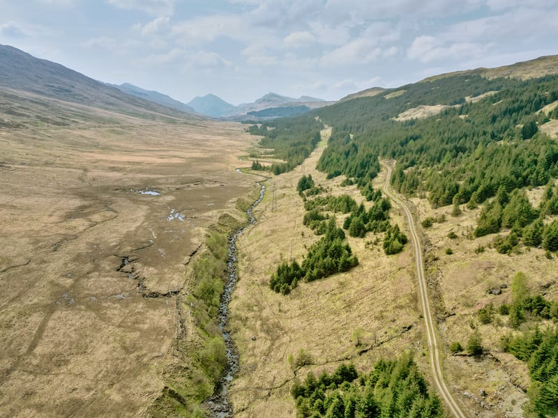 In terms of land quality, the best ground on the farm is situated on the shore of Loch Lomond where there are several enclosures of permanent pasture, some of which is ploughable ,the agent said. Moving west, the land rises steeply through areas of rough grazing, with a predominance of native deciduous woodland (an attractive feature of the estate), bracken and coarse vegetation. Beyond a steep ridge, circa half a mile to the west of Loch Lomond, the remainder of the estate comprises hill ground.