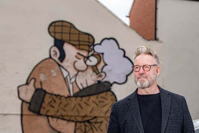 Pete McKee is one of Sheffield's most beloved artists, with his famous The Snog mural,, on the wall of the Fagan's pub.