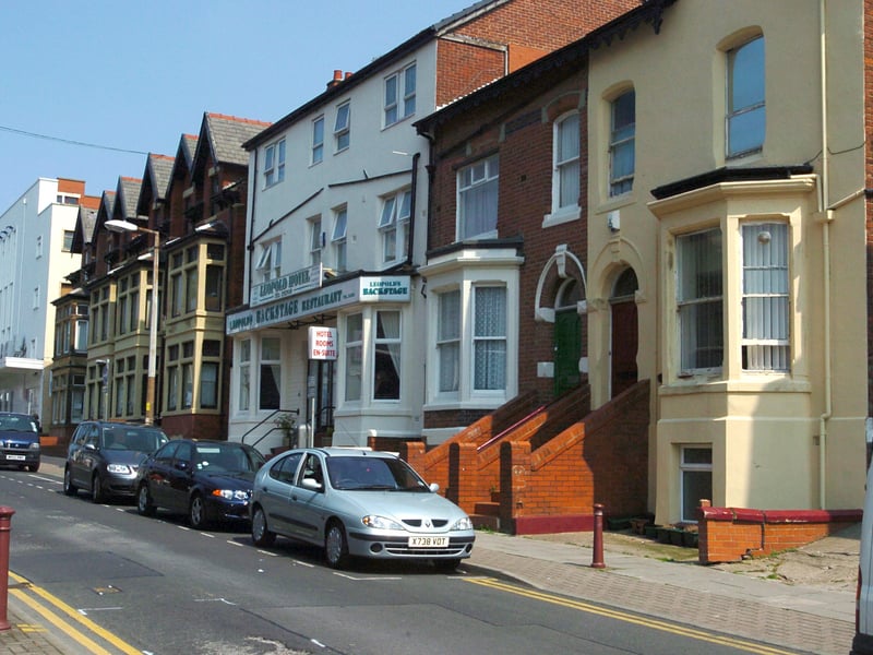 Block of buildings in Leopold Grove in Blackpool which were ready for redevelopment