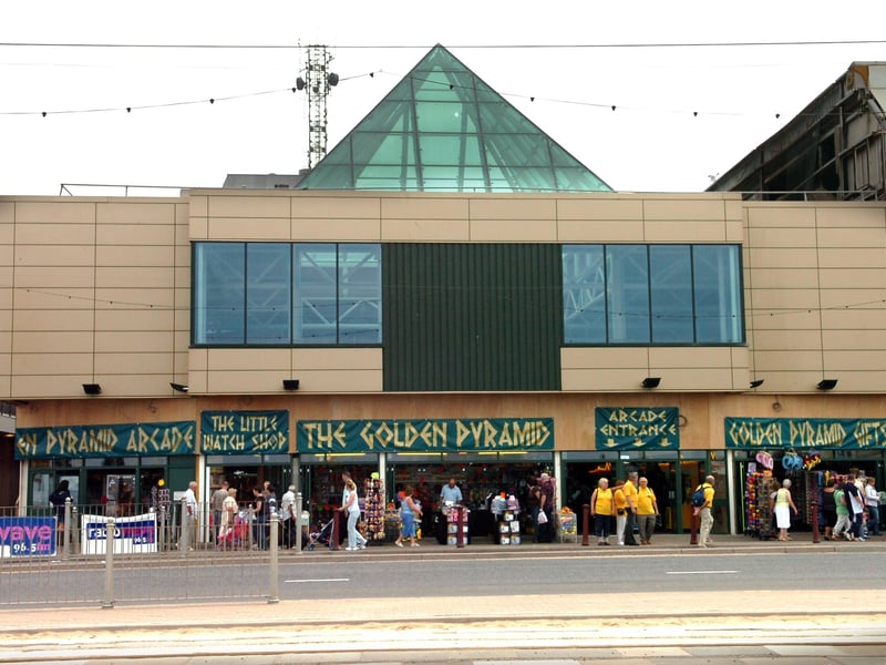 Golden Pyramid Amusements building on Blackpool Promenade (former Grab City)