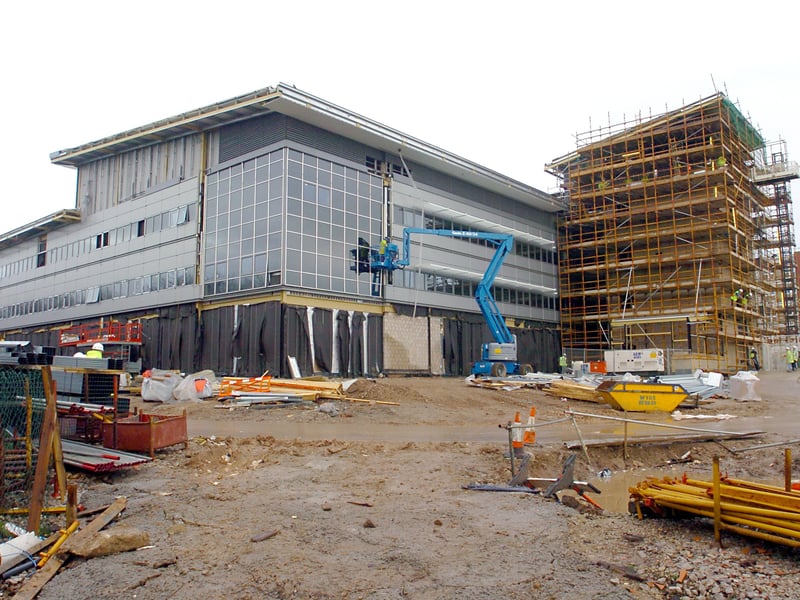 Building work at the new Cardiac Unit at Blackpool Victoria Hospital