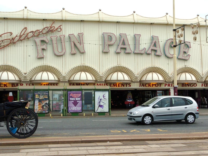 Exterior of Silcocks Fun Palace at Blackpool Promenade