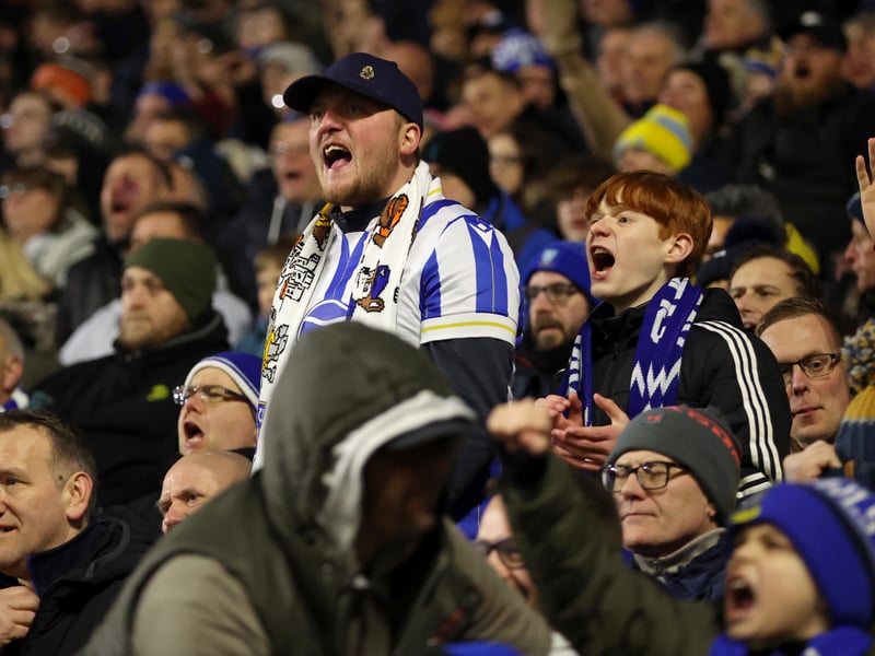 Average away attendance: 2,091. Largest away following: 2,992.