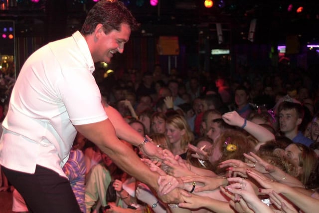 The Crowds go wild at the Palace Nightclub for Eastenders Star Craig Fairbrass